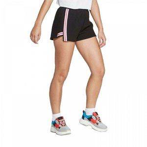 Women's Black Knit Shorts Wild Fable w/stripes